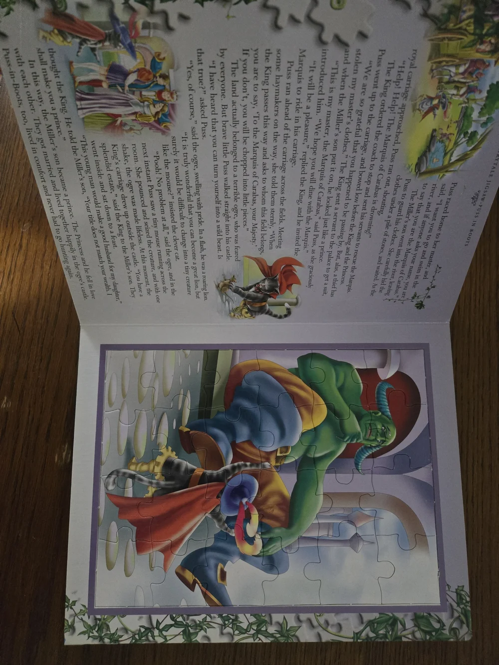 Fairy Tale Jigsaw Puzzle Book - Colorful Illustrated Cover